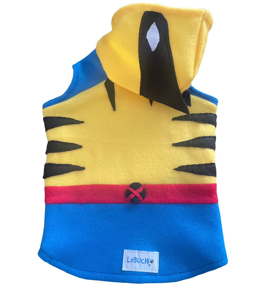 Wolverine-Themed Dog Hoodie