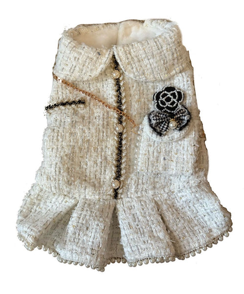 Lobuchi white Tweed Dress