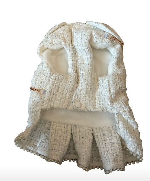 Lobuchi white Tweed Dress