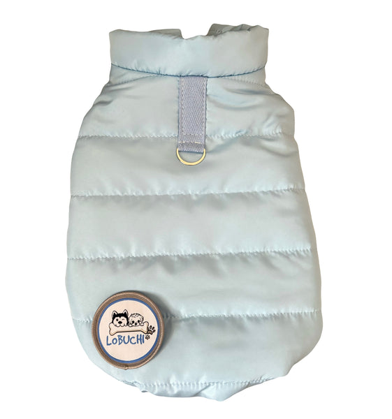 Blue puff vest