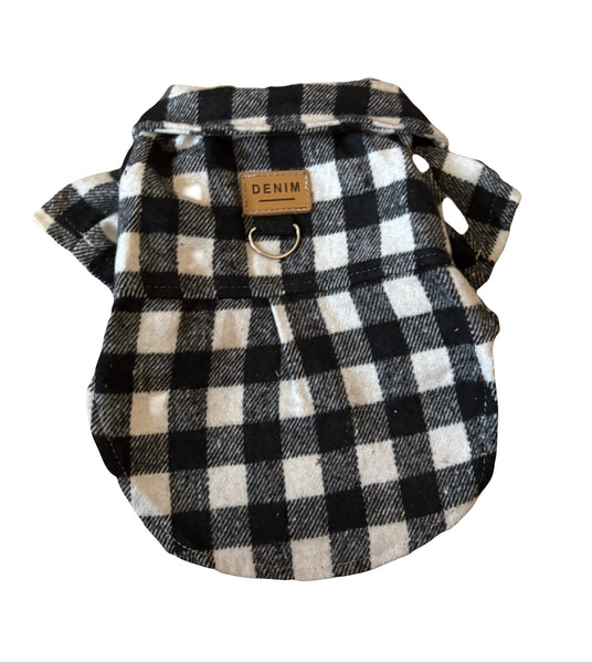 The Classic Plaid Sweater – Black & White